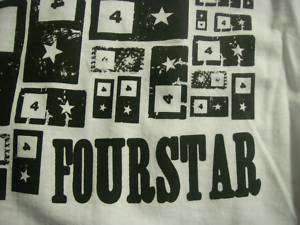 FOUR STAR Boxes T SHIRT   Large White   NWT  