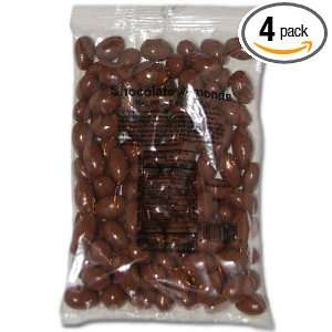 Trophy Nut Chocolate Covered Almonds, 12 Ounce Bags (Pack of 4 