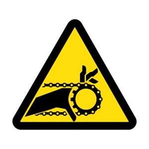 ISO447AP   Label, Graphic For Chaine Drive Entanglement Hazard, 4 