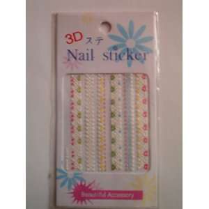  Proart 3D Nail Sticker, Multi 