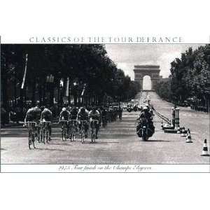  Tour Finish 22 x 30 vintage cycling poster