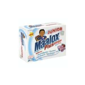  Maalox Plus Antigas Junior Strength Wild Berry Flavor 24 