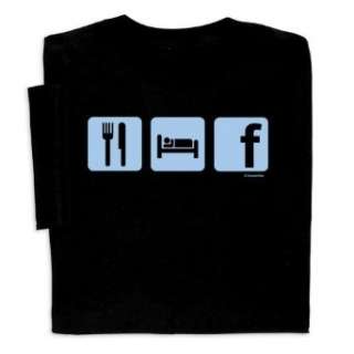  Eat Sleep Facebook T shirt Clothing