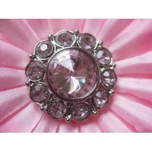   25mm Light Pink Acrylic Rhinestone Buttons 5alp Arts, Crafts & Sewing