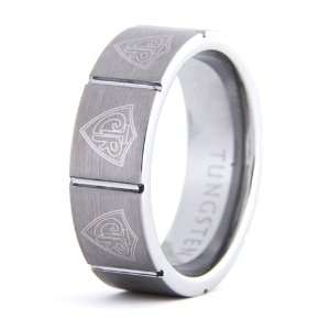  Tungsten CTR Ring Squares 8mm 5 Jewelry