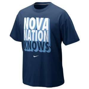    Villanova Wildcats Navy Nike Nike Knows T Shirt