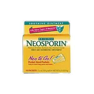 Neosporin Neo To Go Antibiotic Ointment Pocket Sized Packets   10 
