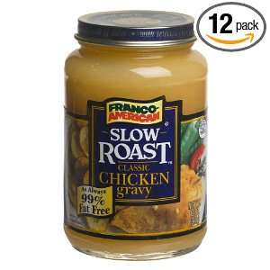 Franco American Slow Roasted Chicken Gravy, 12 Ounce Cans (Pack of 12 