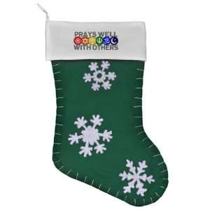  Felt Christmas Stocking Green Prays Well With Others Hindu 