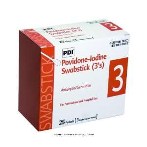  PDI PVP Iodine Prep Swabsticks, Pvp Iodine Swabsticks 3S 