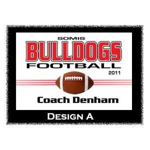  Personalized Football Bag Tag for Player or Coach Gift 