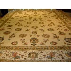  10x13 Hand Knotted Tabriz Nagshe Persian Rug   134x100 
