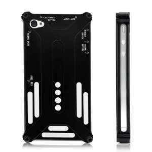   Aluminum Bumper For iPhone 4 and 4S BLACK Cell Phones & Accessories