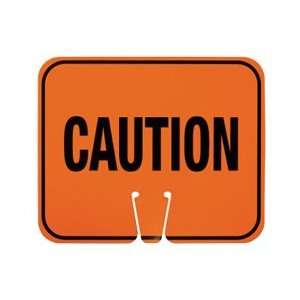 CS6   Safety Cone Signs, Caution, 10.5 X 12.75  