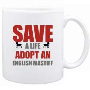  New  Save A Life , Adopt A English Mastiff  Mug Dog 