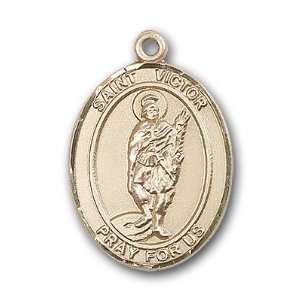  12K Gold Filled St. Victor of Marseilles Medal Jewelry
