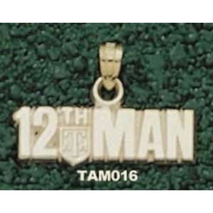    14Kt Gold Texas Aandm The 12Th Man Horiz