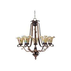  Maxim Lighting 13105TGWW Vigneto 5 Lt Chandelier, Wormwood 