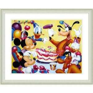   Disney Framed Art Mickey and Friends Birthday Party