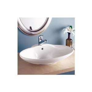 DecoLav 1411 CWH Classically Redefined 24.75 Oval Ceramic Vessel Sink 