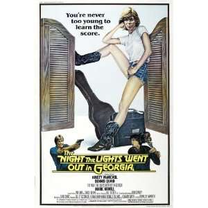 Night The Lights Went Out In Georgia 1981 Original Folded Movie Poster 