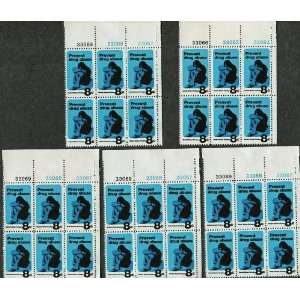 PREVENT DRUG ABUSE #1438 ~ LOT OF 30 MINT STAMPS 5 Plate Blocks of 6 