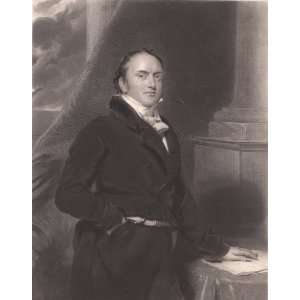  1845 Original Engraving of Lord Ashburton by Lawrence 