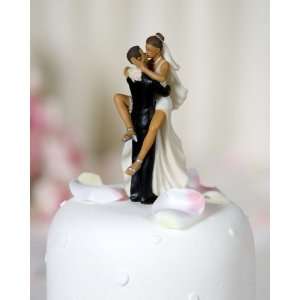 Funny Sexy African American Wedding Bride and Groom Figurine  