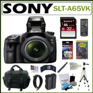 Sony Alpha SLT A65VK 24.3MP Digital SLR Camera BODY with 18 55mm Lens 