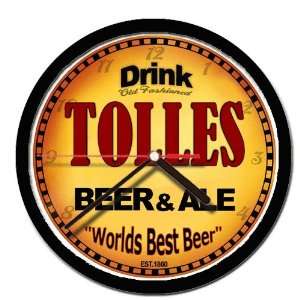  TOLLES beer and ale cerveza wall clock 