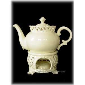   French Lace Teapot Tea Pot with Matching Tea Warmer