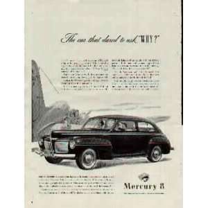  The car that dared to ask WHY?  1940 Mercury 8 ad 