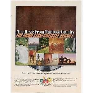  1967 Marlboro Country Album Offer Print Ad (4017)