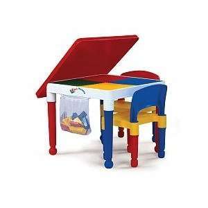  TOT TUTORS 2 in 1 Kids Lego Construction Table with Chairs 