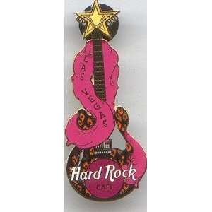  Hard Rock Cafe Pin # 4487 Las Vegas Guitar with Pink 