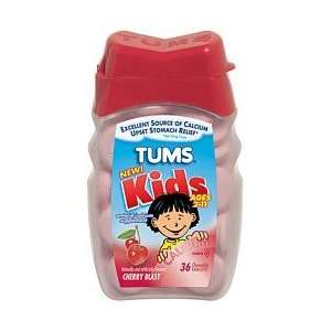  Tums Kids Chewable Antacid Tablets Cherry Blast 36 Health 