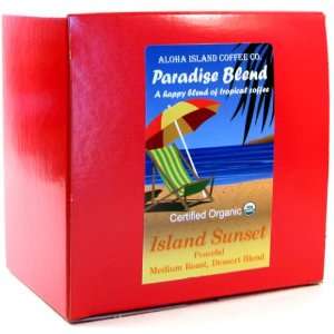   Certified Organic Coffee Pods, Island Sunset Medium Roast, 24 Pods