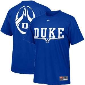  Nike Duke Blue Devils Royal Blue Team Issue T shirt