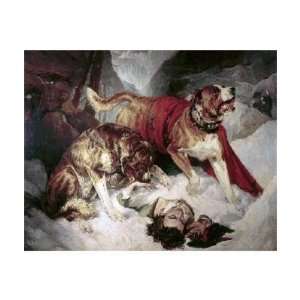  Sir Edwin Henry Landseer   Alpine Mastiffs Reanimating A 