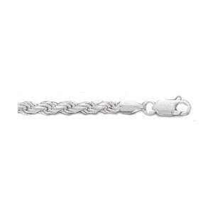  Sterling Silver Diamond Cut 20 2.8mm Rope Chain, Made in 