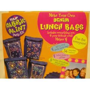  Denim Lunch Bags Party Kit Toys & Games