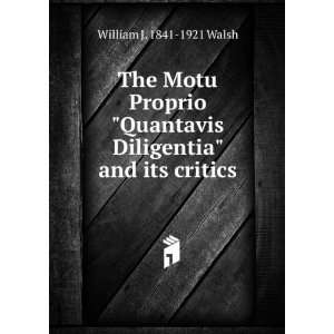  The Motu Proprio Quantavis Diligentia and its critics 