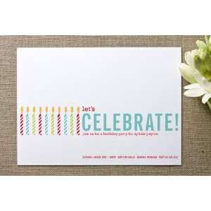   Candles Birthday Party Invitations by swe