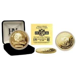  Miami Dolphins 24KT 2009 Gold Game Coin