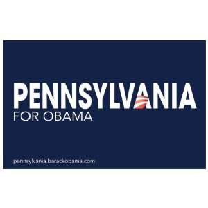  Barack Obama   (Pennsylvania for Obama) Campaign Poster 