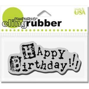  Cling Montage Birthday   Rubber Stamps Arts, Crafts 