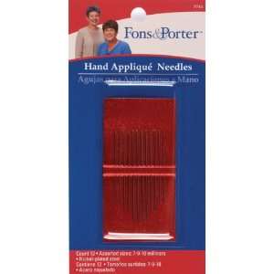  Fons & Porter Hand Applique Needles  Sizes 7/9/10