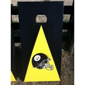 Pittsburgh Steelers New Cornhole Board Set, Bean Bag Toss 
