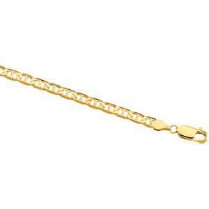  14K Yellow Gold Anchor Chain Necklace   18 inches Jewelry