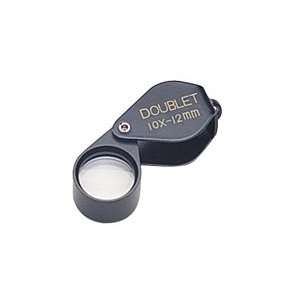  Loupe, 10x Doublet, Black, 12 Millimeter Arts, Crafts 